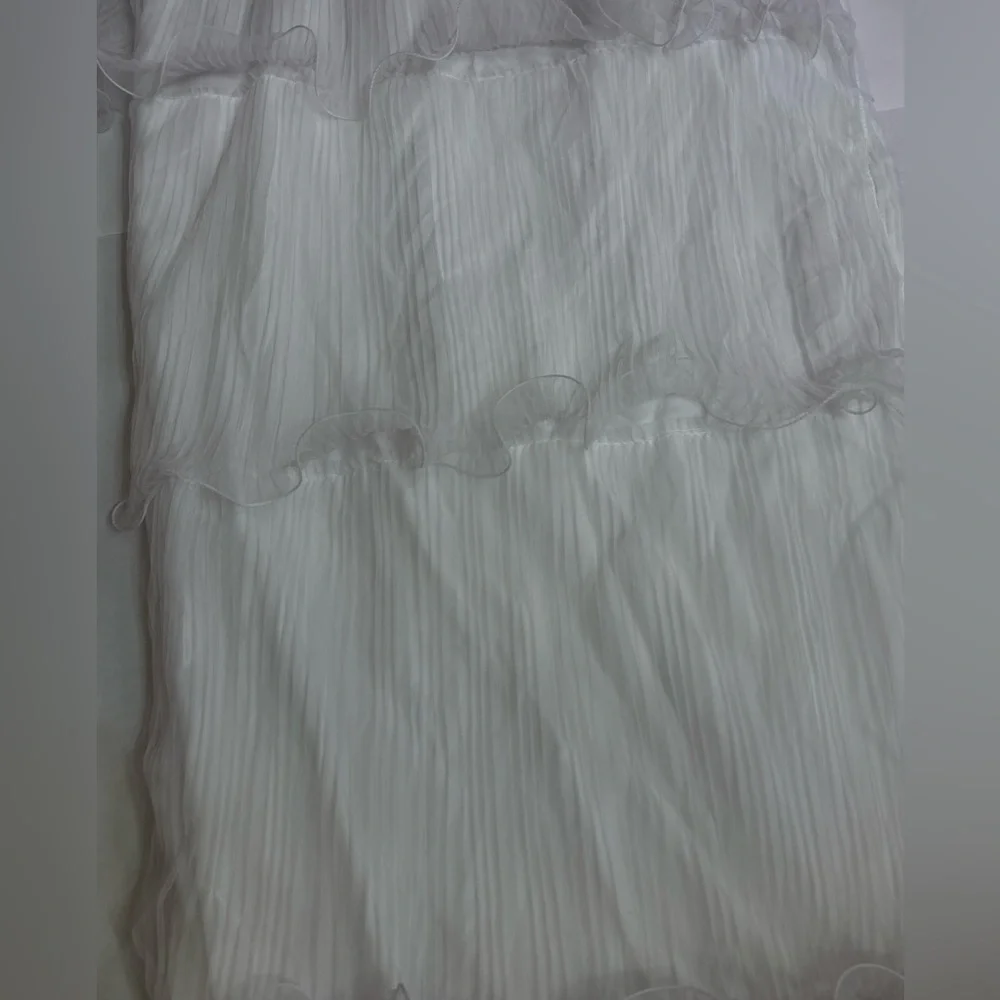 LUSH DECOR 3 Elegant White Tiered Curtain Panels 54”x84”
